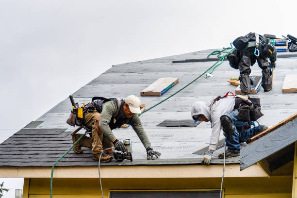 Professional Roofing technician working in Hastings, PA